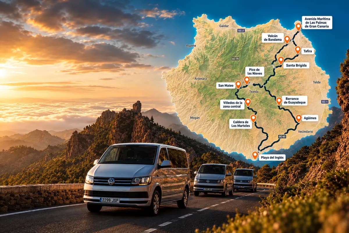 VIP Picos Deluxe- Vuelta a la Isla de Gran Canaria - 8 Horas