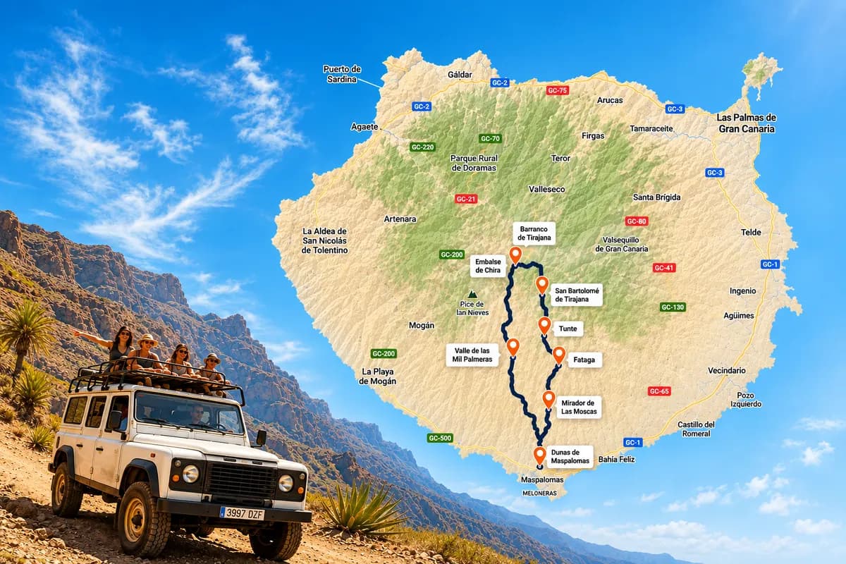 Descubre Gran Canaria - Jeep Safari - Tour Off Road - 5 Horas